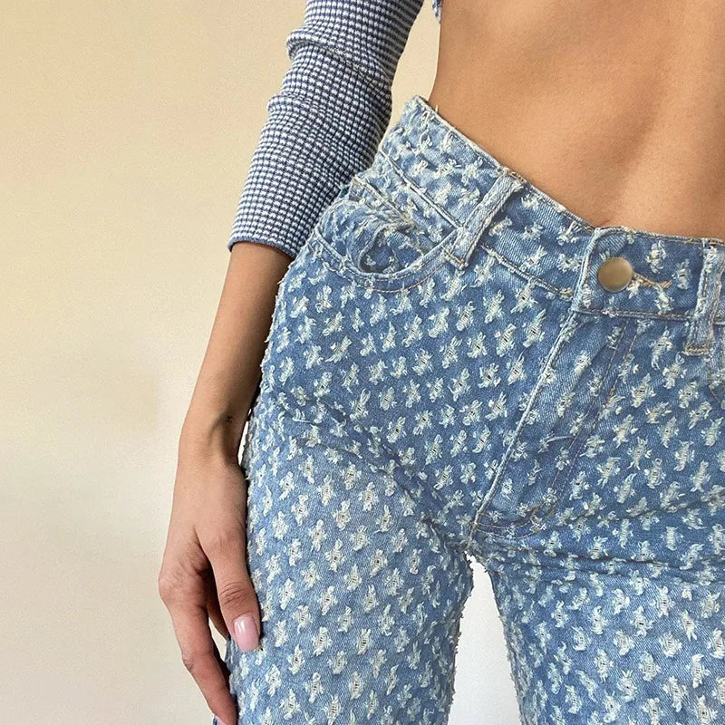 nvxiot - Fashion Spring Vintage Jeans Cargo Jean Casual Slim High Waist Streetwear Winter Woman Denim Pencil Pants Casual Bottom