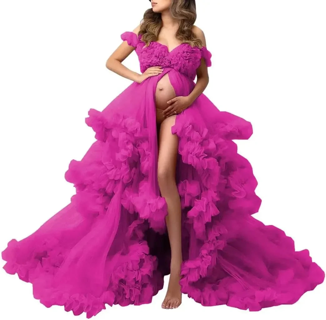 nvxiot - Maternity Dresses Photoshoot Pregnancy vestidos para embarazadas baby shower