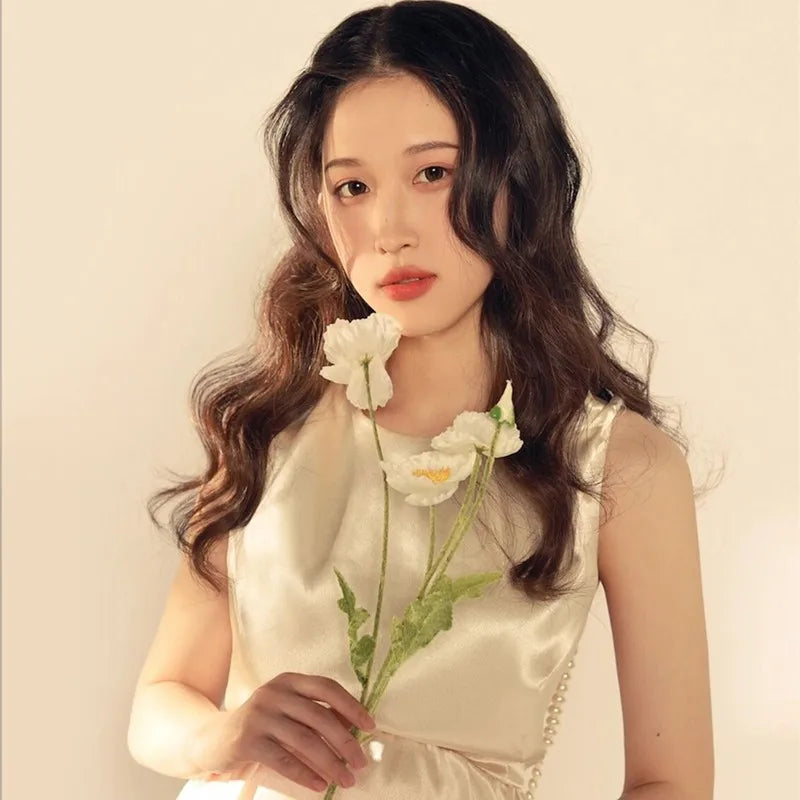 nvxiot - Pregnant Women Photography Dress White Suspender Backless Dress For Maternity Elegant Pregnancy Dress Shoot Studio Clothes New