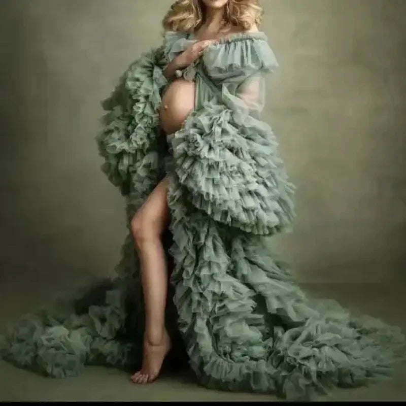 nvxiot - Tailored Maternity Dresses Photoshoot Gowns Baby Shower Dresses For Pregnant Woman Vestidos платье для беременных