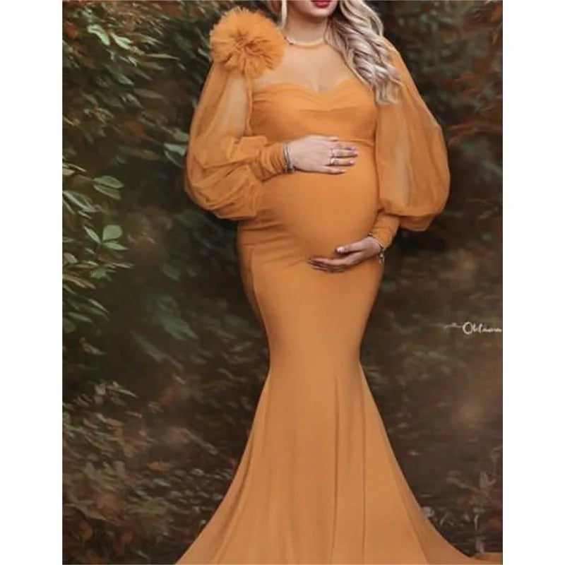nvxiot - New Arrival Photoshoot Dress Pregnant Women Clothes Sexy Pregnancy Dresses Maternity for Photography