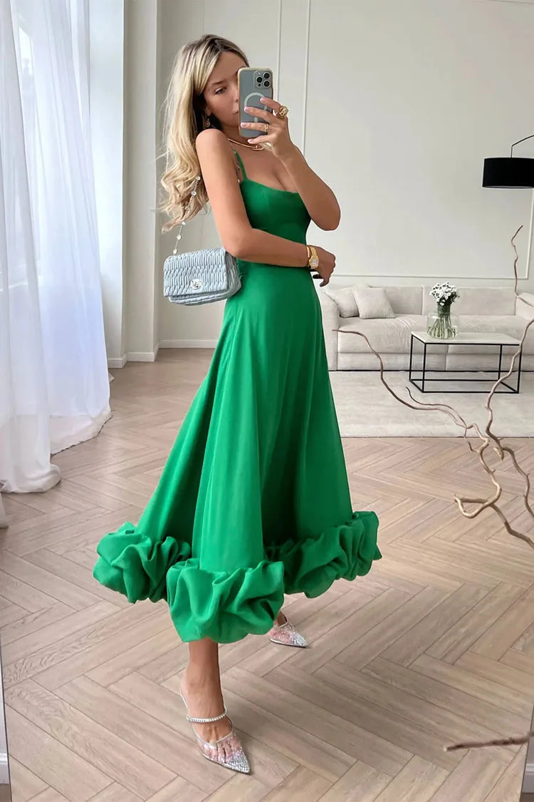 nvxiot Summer Women's Dress One Word Neck Strapless Sleeveless Dress Black Sexy Slim Backless Black Ruffle Dress