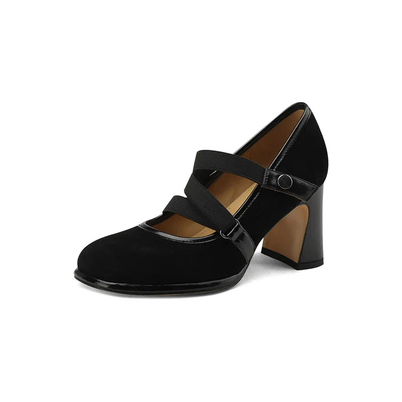 MQTIME - new Autumn women pumps natural leather 22-24.5cm sheepskin+cowhide full leather Mary Jane shoes cross-tied women shoes