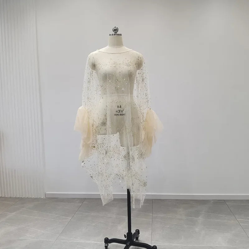 nvxiot - 2024 NEW Gravida Skirt Maternity Tulle Cape for Photography Women's Wrap Lace Topper