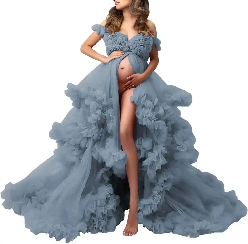 nvxiot - Maternity Dresses Photoshoot Pregnancy vestidos para embarazadas baby shower