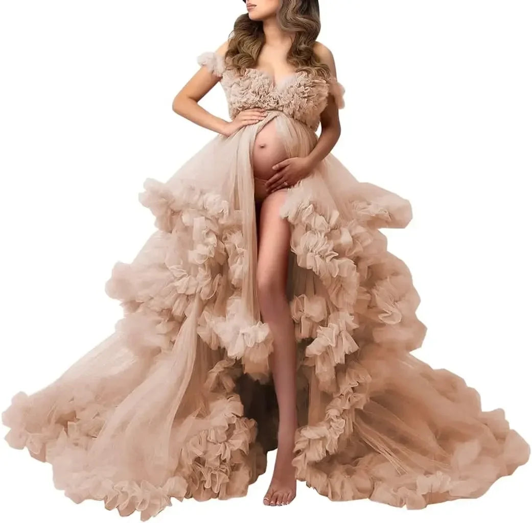 nvxiot - Maternity Dresses Photoshoot Pregnancy vestidos para embarazadas baby shower