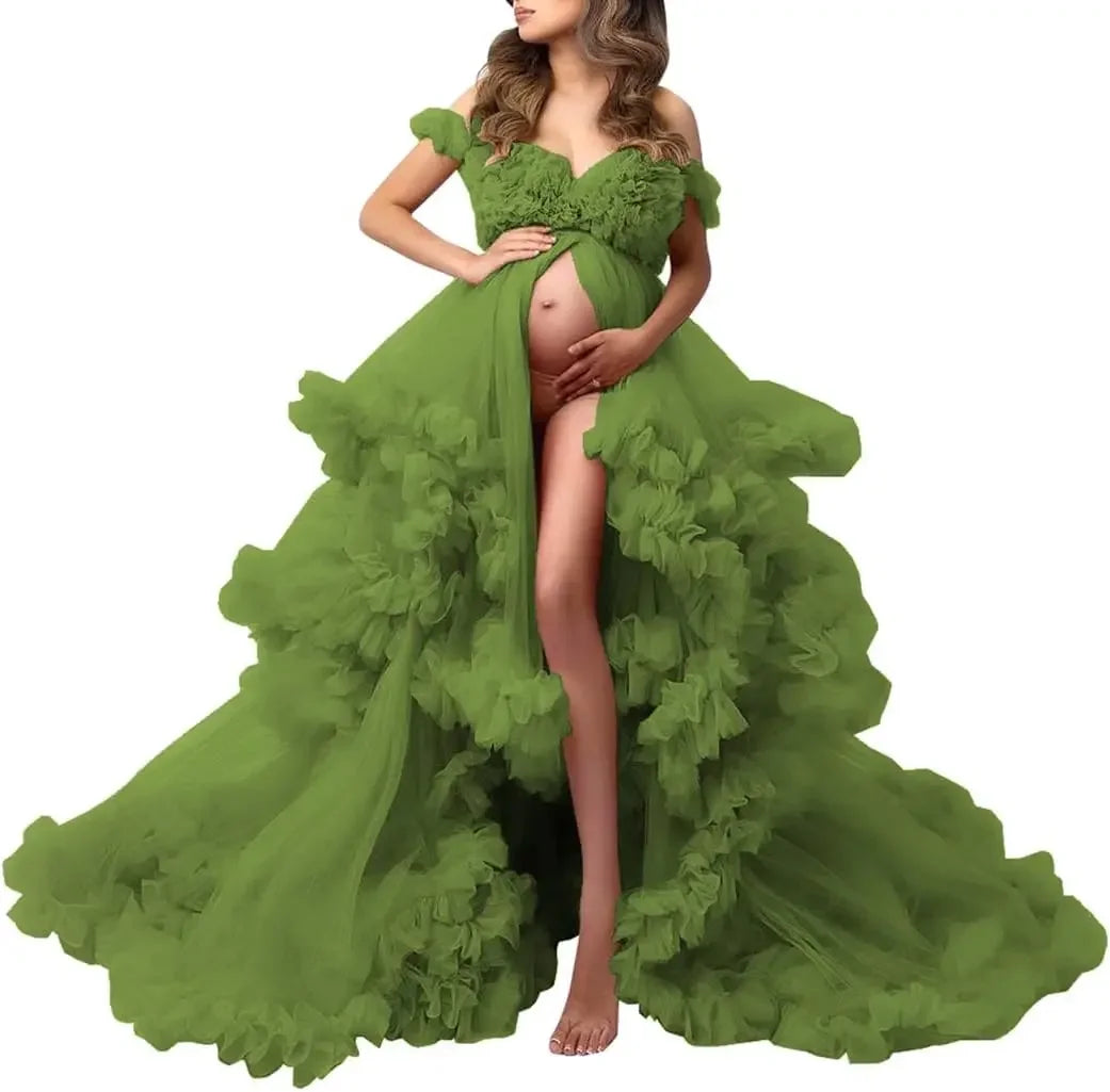 nvxiot - Maternity Dresses Photoshoot Pregnancy vestidos para embarazadas baby shower