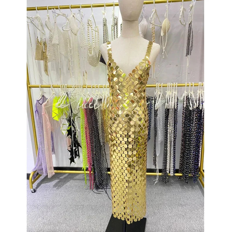 MQTIME - Maternity Sequin see through for photoshoot ~ Pregnancy dress ~Maternity accessories for photoshoot ~ Pregnancy props ~ maternit