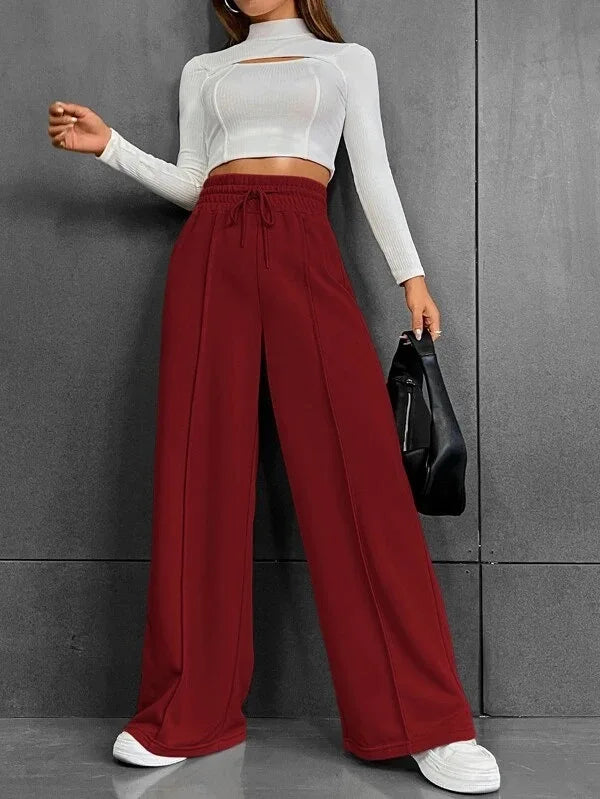 nvxiot Sports pants women autumn new straight leg loose trousers wide leg pants women's outdoor dance elasticity casual pants