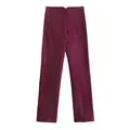 nvxiot - 2024 New Chic Fashion Woman Pants Office Wear Pants for Women Vintage High Waist Zipper Fly Female Ankle Trousers Mujer Gothic