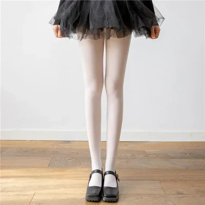 nvxiot - Fall Outfits 2024 Winter Sexy Female Stockings Leggings Skinny Patchwork Casual Solid High Waist Slim Streetwear Women's Pantyhose Lingerie