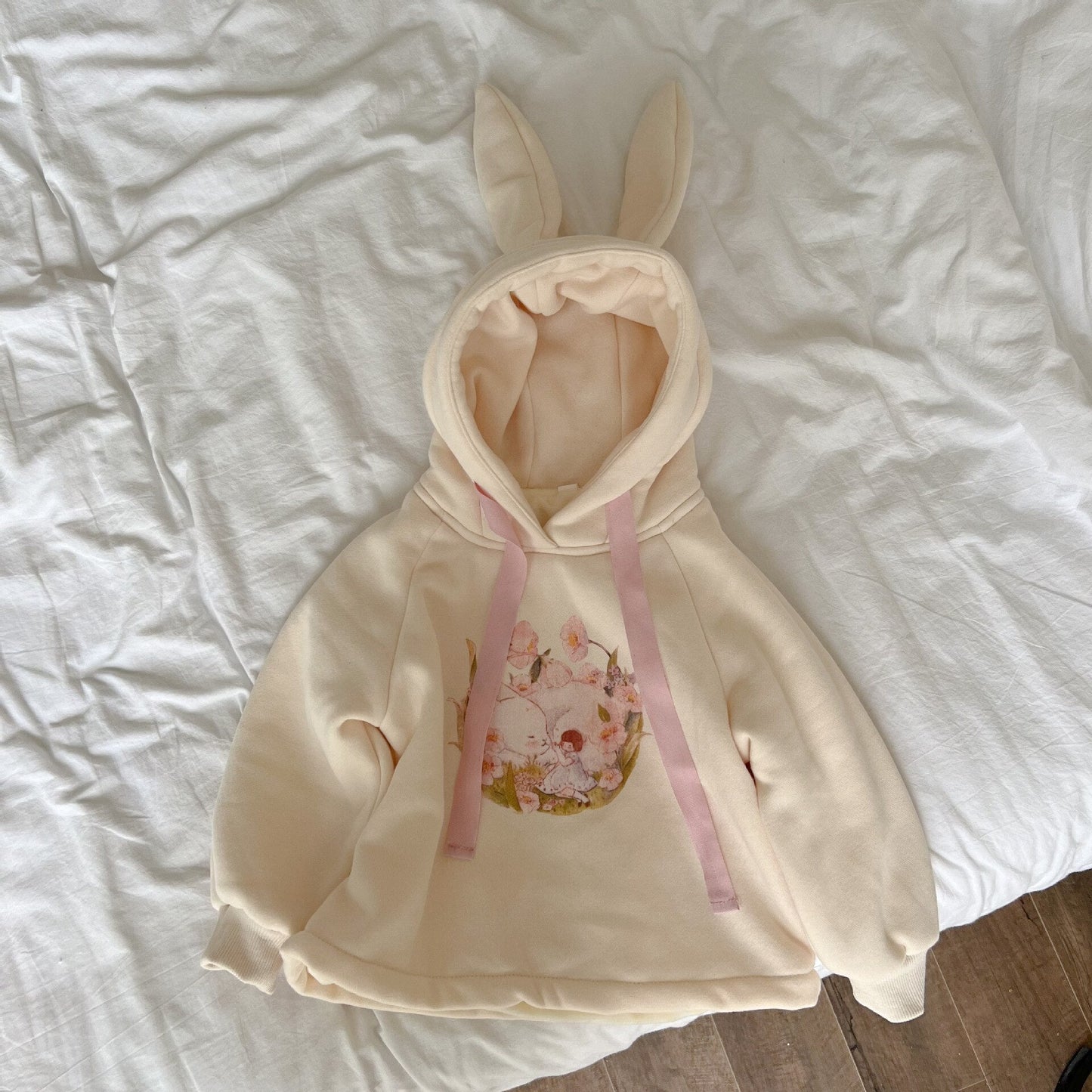 nvxiot Kids Sweatshirt New Winter Baby Warm Long Sleeve Cartoon Hooded Sweatshirts Fleece Toddler Girls Clothes Casual Pullover Tops