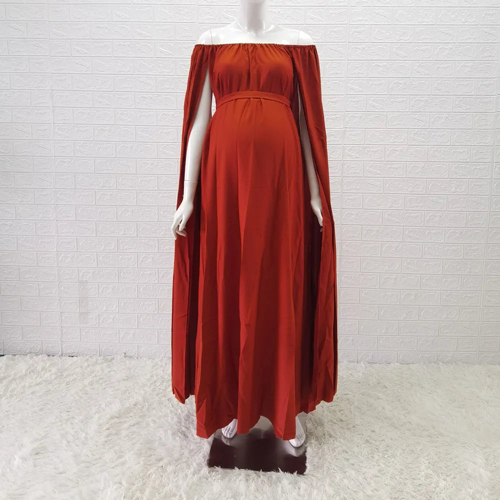 nvxiot - Strapless Plus Size Maternity Dresses Photo Long Pregnancy Shooting Dress For Pregnant Women Evening Party Photography Maxi Gown