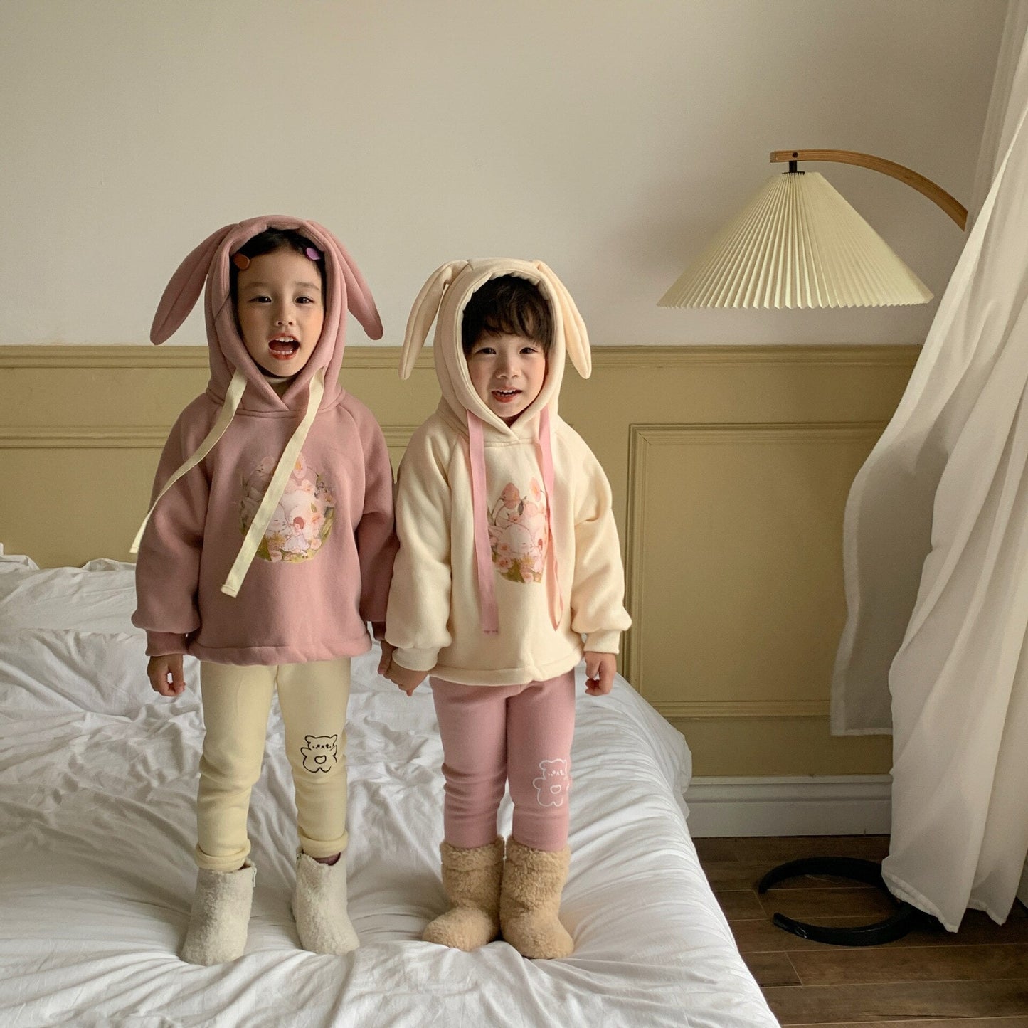 nvxiot Kids Sweatshirt New Winter Baby Warm Long Sleeve Cartoon Hooded Sweatshirts Fleece Toddler Girls Clothes Casual Pullover Tops
