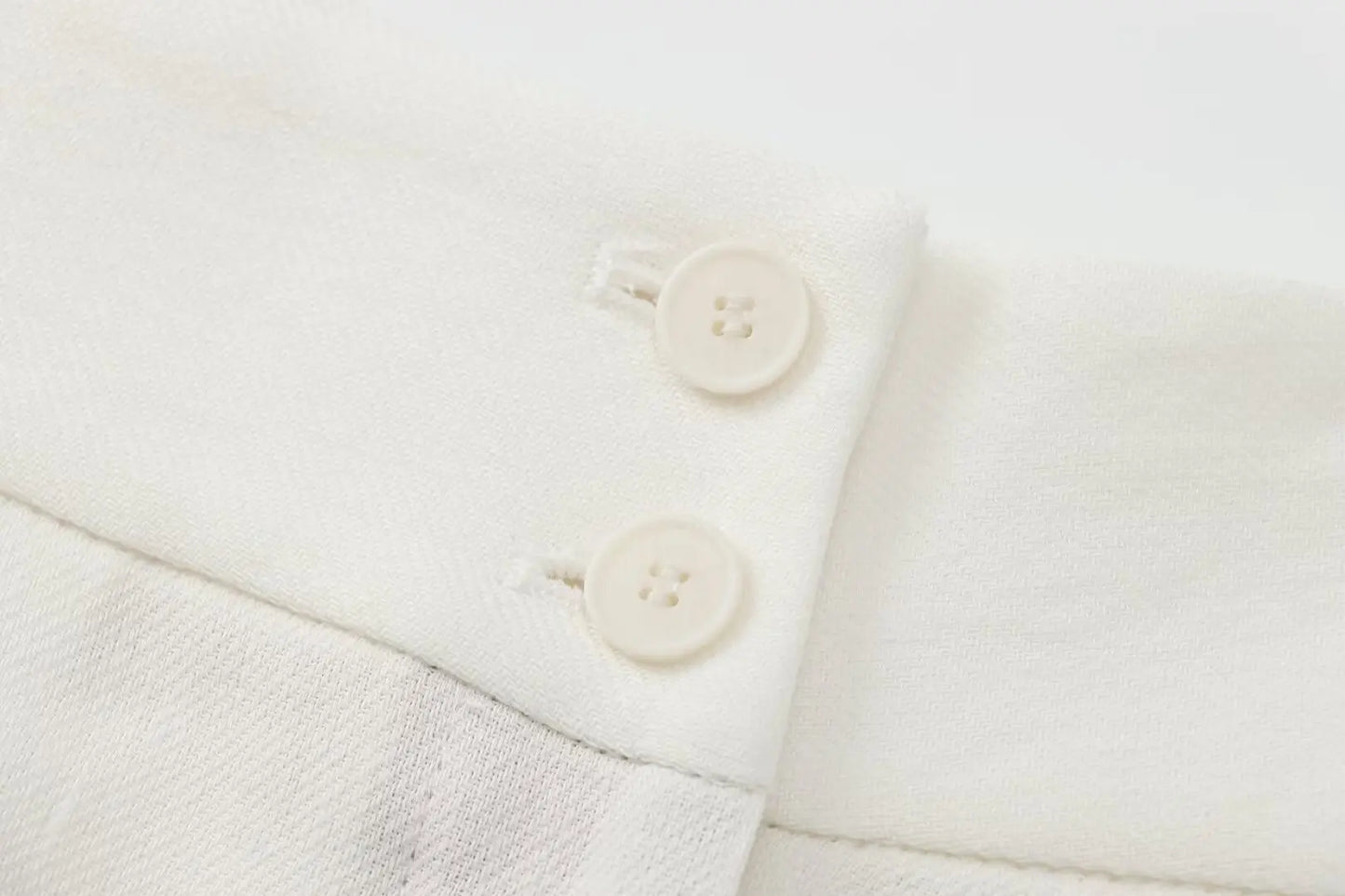 nvxiot - Women's Summer Elegant Solid Zipper Casual Pocket Button Decoration Pants Women Chic Pleated Street Wide-Leg Pant Mujer