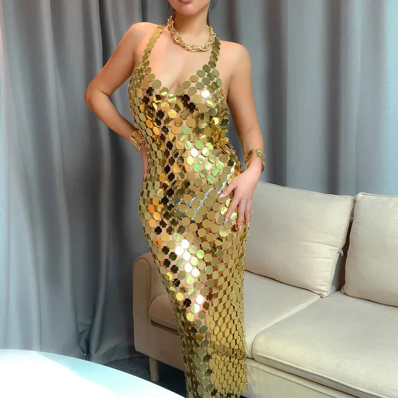 MQTIME - Maternity Sequin see through for photoshoot ~ Pregnancy dress ~Maternity accessories for photoshoot ~ Pregnancy props ~ maternit