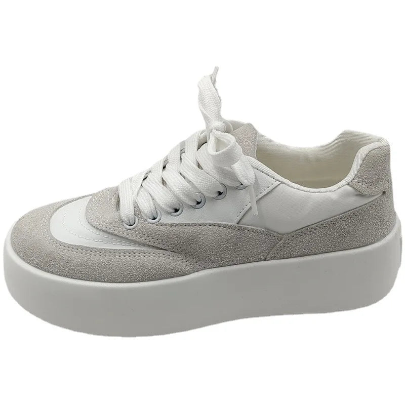 nvxiot - Women Platform Sneakers Canvas Shoe Casual Women Sport Shoes for Women Flat Lace-Up Adult Zapatillas Mujer Chaussure Femme