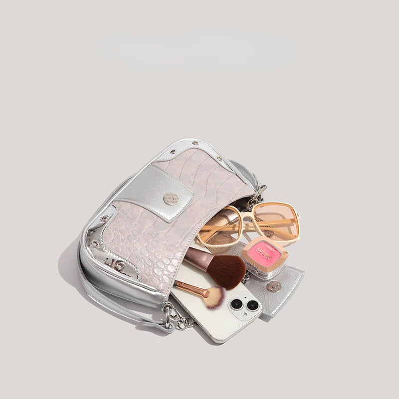 nvxiot - Y2k Casual Shoulder Bag for Women Pu Leather Fashion Designer Handbag Pu Leather Daily Luxury Advanced Ladies Armpit Bag