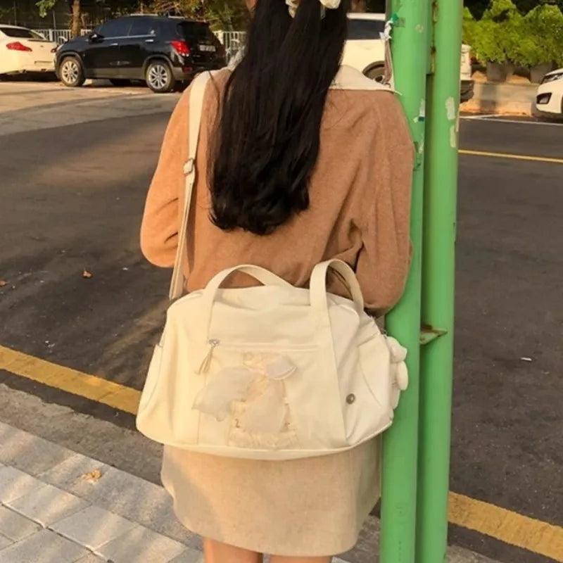 MQTIME - Sweet Cool Pink Shoulder Bags Purse Women Hot Girls Bow Chic Y2k Handbag Female Large Capacity Messenger Bag Aesthetic