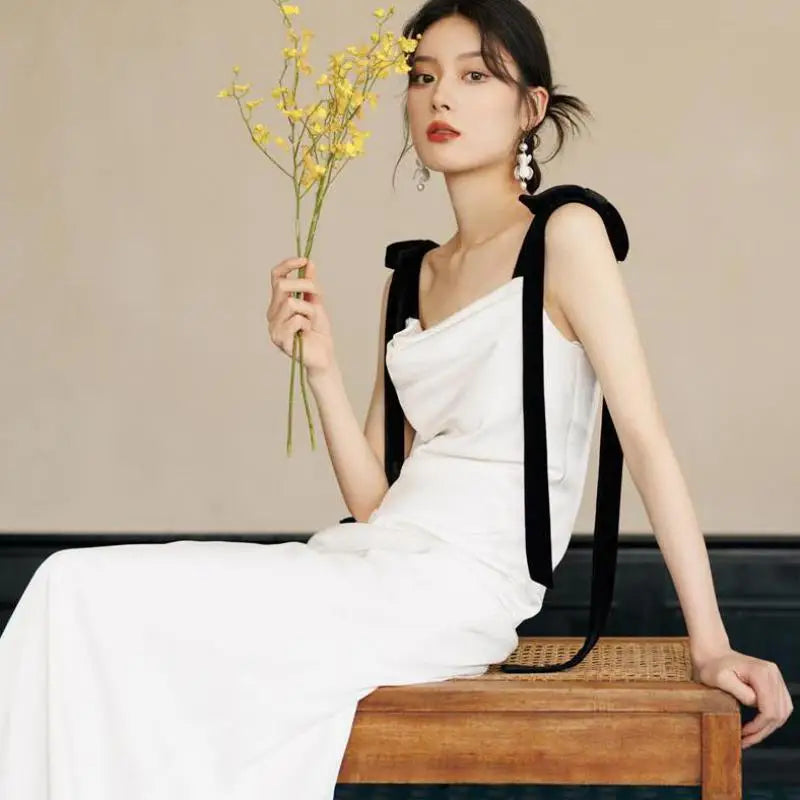 MQTIME - Satin Suspender Mermaid Wedding Dresses 2024 New Square Collar Bridal Dresses Princess Party Large Size Gowns Vestido De Novia