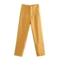 nvxiot - 2024 New Chic Fashion Woman Pants Office Wear Pants for Women Vintage High Waist Zipper Fly Female Ankle Trousers Mujer Gothic