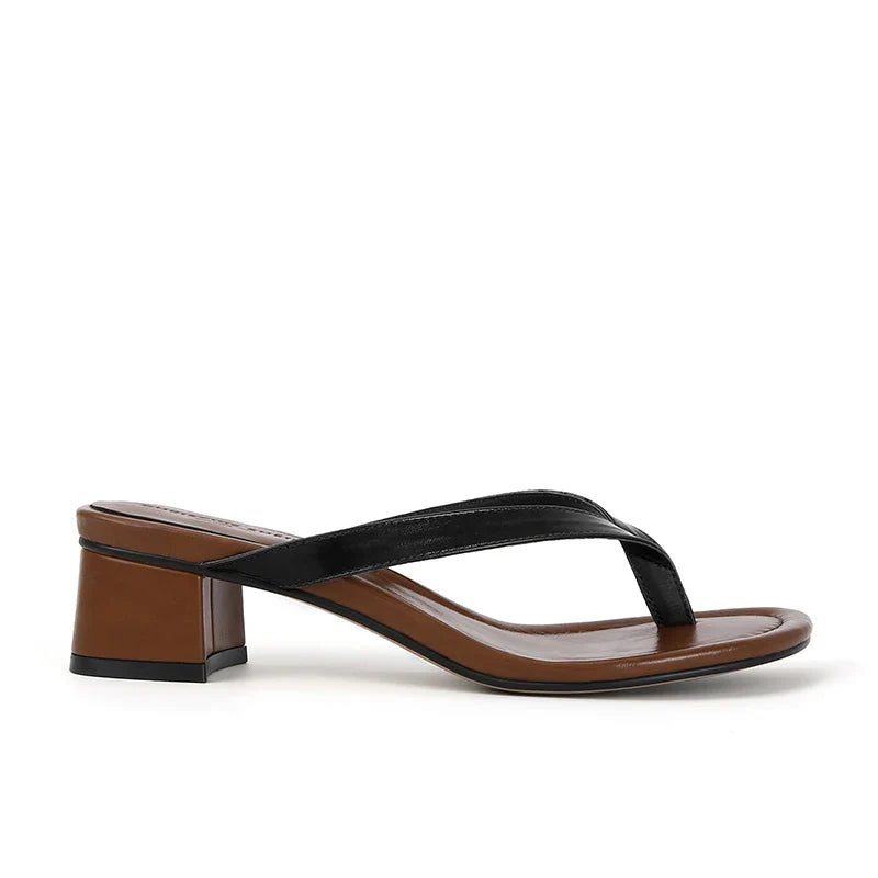MQTIME - Summers Rome Women Slippers Fashion Elegant Clip Toe High Heel Slides Shoes Ladies Casaul Outdoor Beach Sandalias