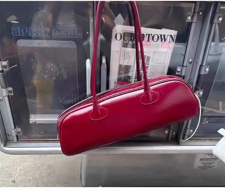 nvxiot - Vintage Y2k Handbag Women 2024 Spring Summer Retro Red Messenger Bag Ladies Fashion Trend Casual Shoulder Bags Bolsos