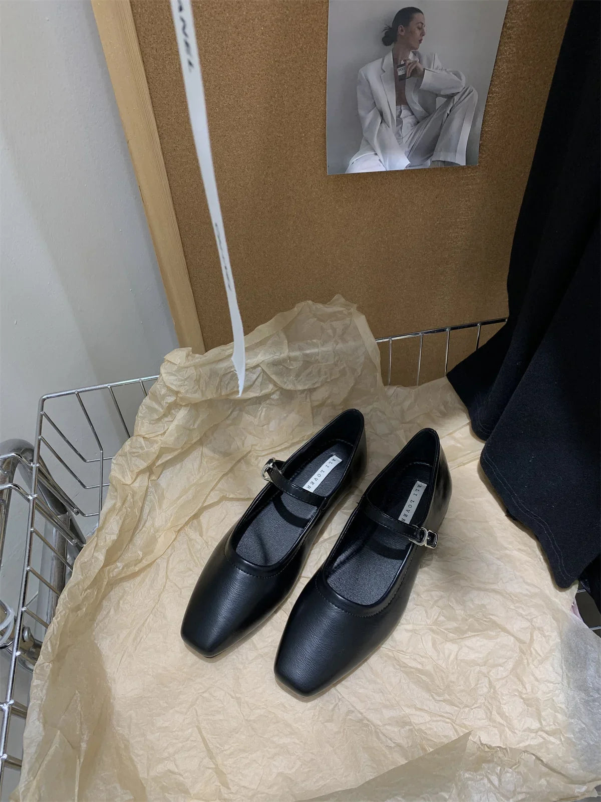 MQTIME - Elegant Loafers Mary Jane Ballet flats Shoes For Women 2024 Spring Summer Casual Buckle Strap Female Dress Shoes Low Heels Mule