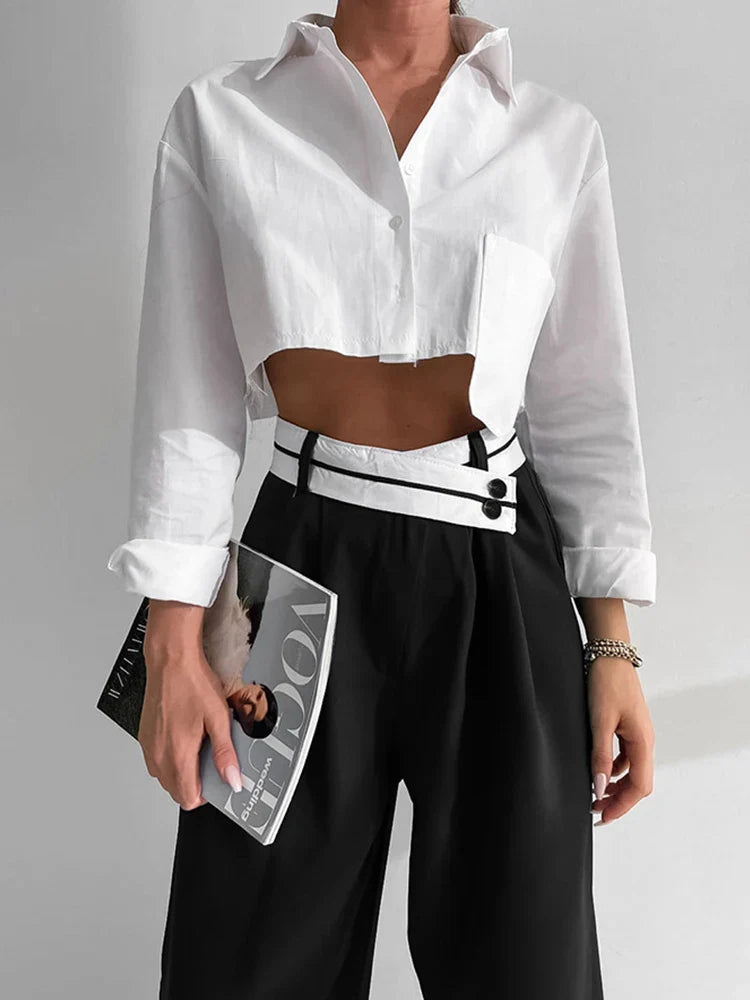 MQTIME - Summer Spring Women Wig Leg Oversized Harem Pants Trousers Streetwear High Waist Loose Fit Baggy Pants Cargo