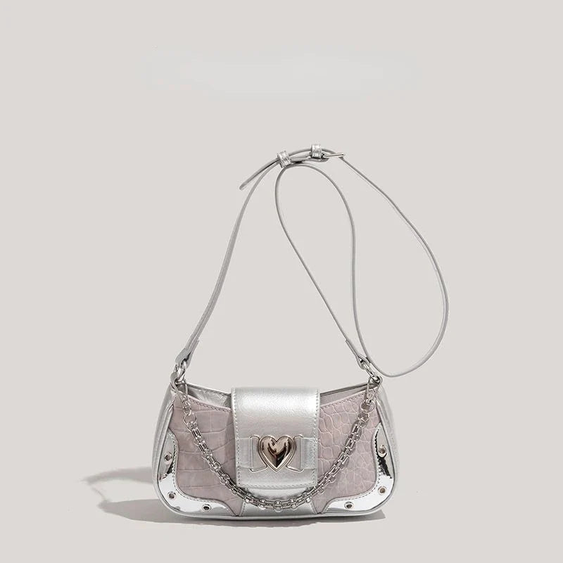 nvxiot - Y2k Casual Shoulder Bag for Women Pu Leather Fashion Designer Handbag Pu Leather Daily Luxury Advanced Ladies Armpit Bag