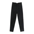 nvxiot - 2024 New Chic Fashion Woman Pants Office Wear Pants for Women Vintage High Waist Zipper Fly Female Ankle Trousers Mujer Gothic
