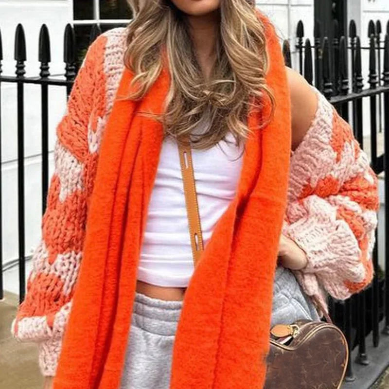nvxiot - Stripe Pattern Cropped Cardigans Vintage Lantern Sleeves Knitted Sweater Aesthetic Y2k Knitwear Coat Women Autumn Outwear Street