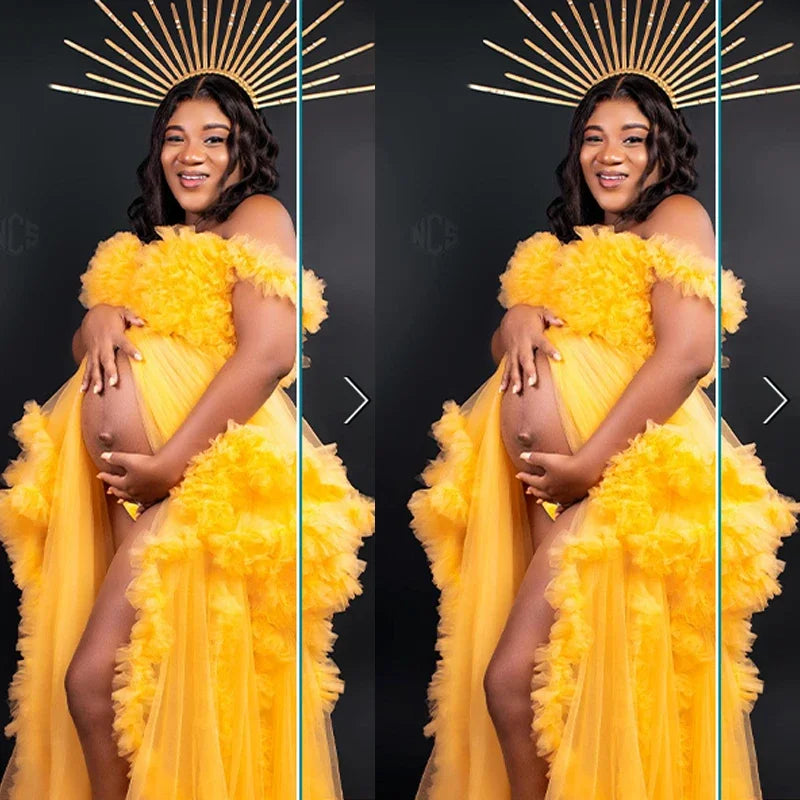 nvxiot - Maternity Dresses Photoshoot Pregnancy vestidos para embarazadas baby shower