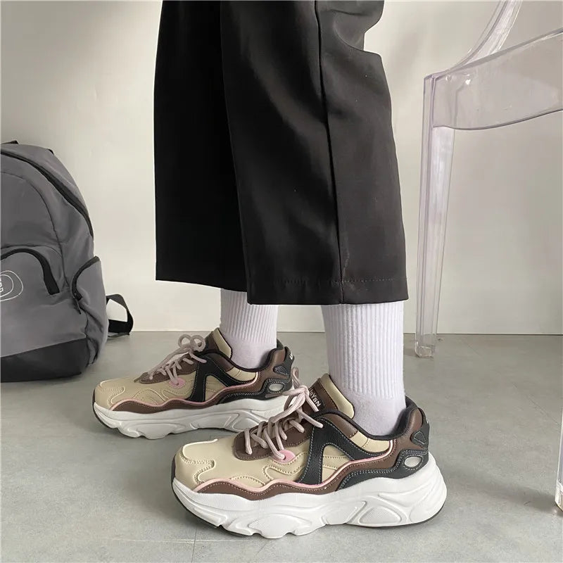 nvxiot Women Shoes Luxury Brand Summer Women Lightweight Fashion Running Shoes Female Comfortable Tenis Dad Shoes Walking Sneakers