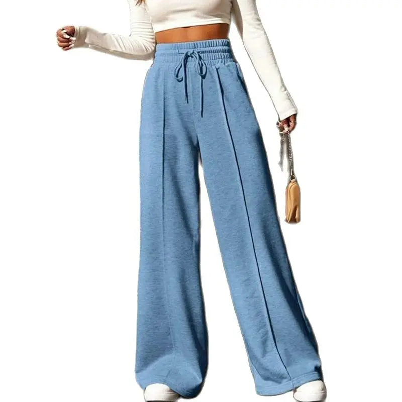 nvxiot Sports pants women autumn new straight leg loose trousers wide leg pants women's outdoor dance elasticity casual pants