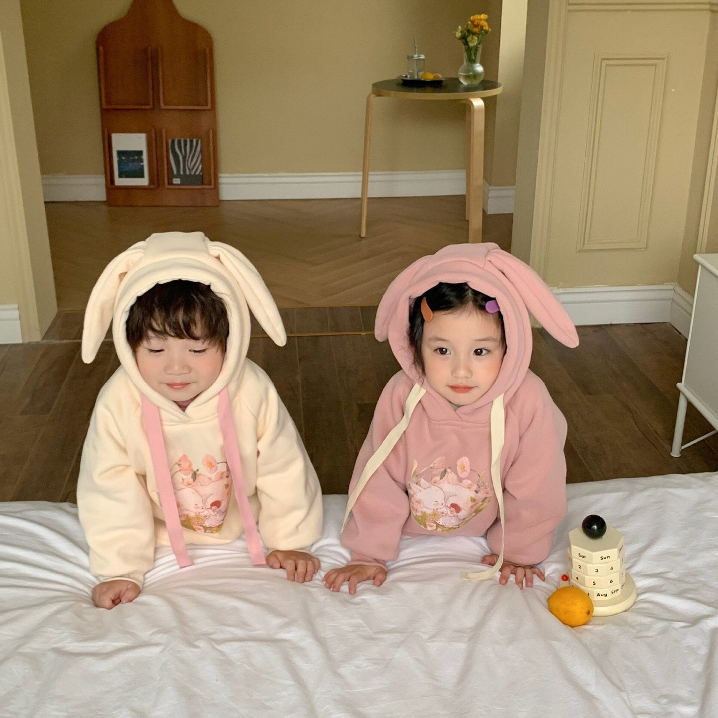 nvxiot Kids Sweatshirt New Winter Baby Warm Long Sleeve Cartoon Hooded Sweatshirts Fleece Toddler Girls Clothes Casual Pullover Tops