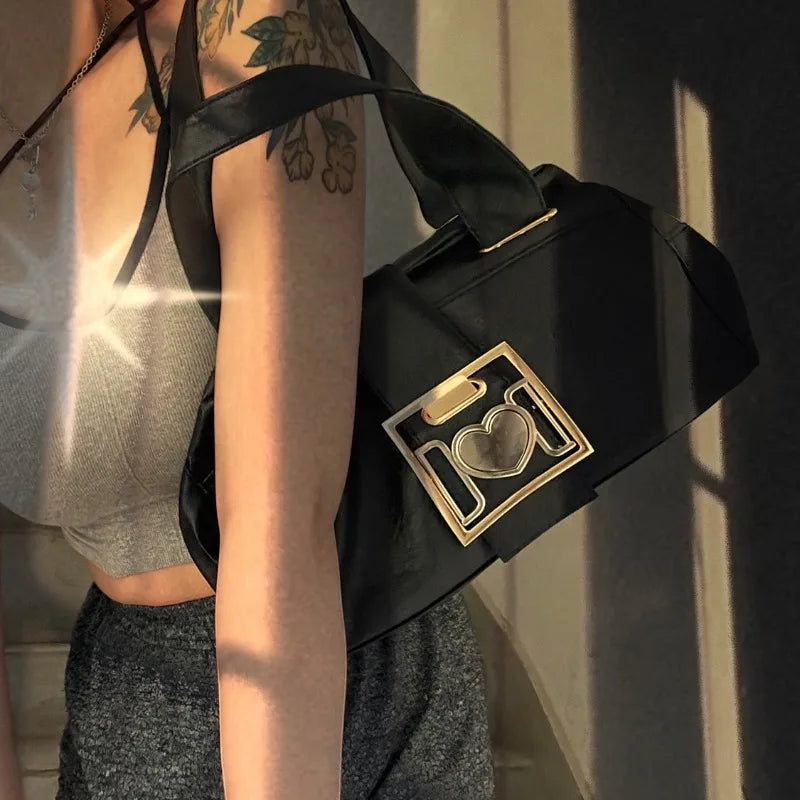nvxiot - Y2k Vintage Women Shoulder Bag Original Designer Fashion Luxury Handbag Large Capacity Harajuku Casual Female Crossbody Bag