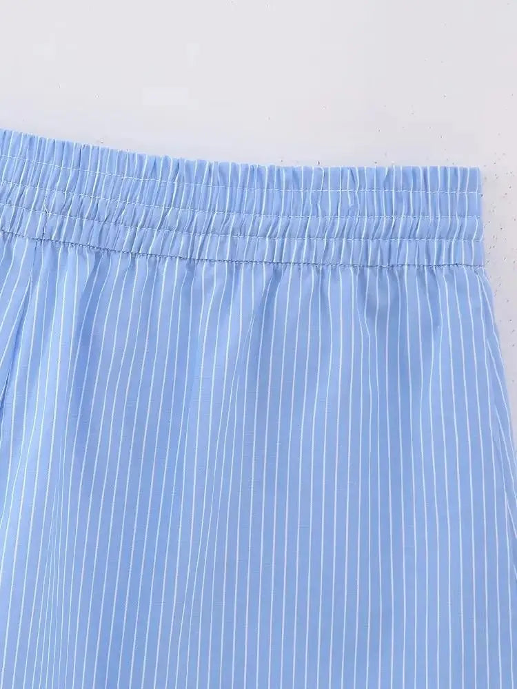 MQTIME - NEW Summer Women Solid Color Pockets Decoration Casual Vintage Sweet Loose Shorts