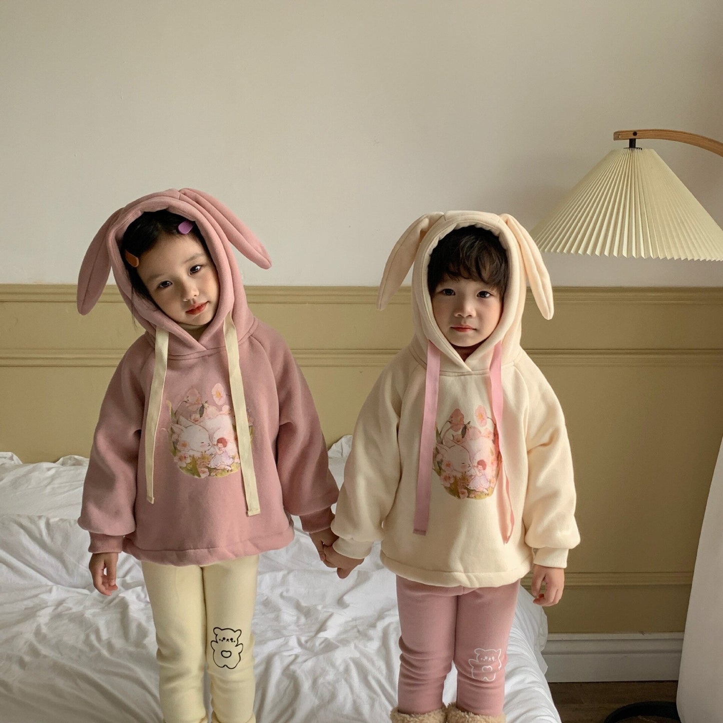 nvxiot Kids Sweatshirt New Winter Baby Warm Long Sleeve Cartoon Hooded Sweatshirts Fleece Toddler Girls Clothes Casual Pullover Tops
