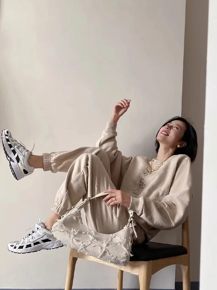nvxiot - Celebrity Same Style Bag Ins Blogger Baguette Stitching Canvas Patch Tassel Bag Retro Single Shoulder Armpit Bag for Women