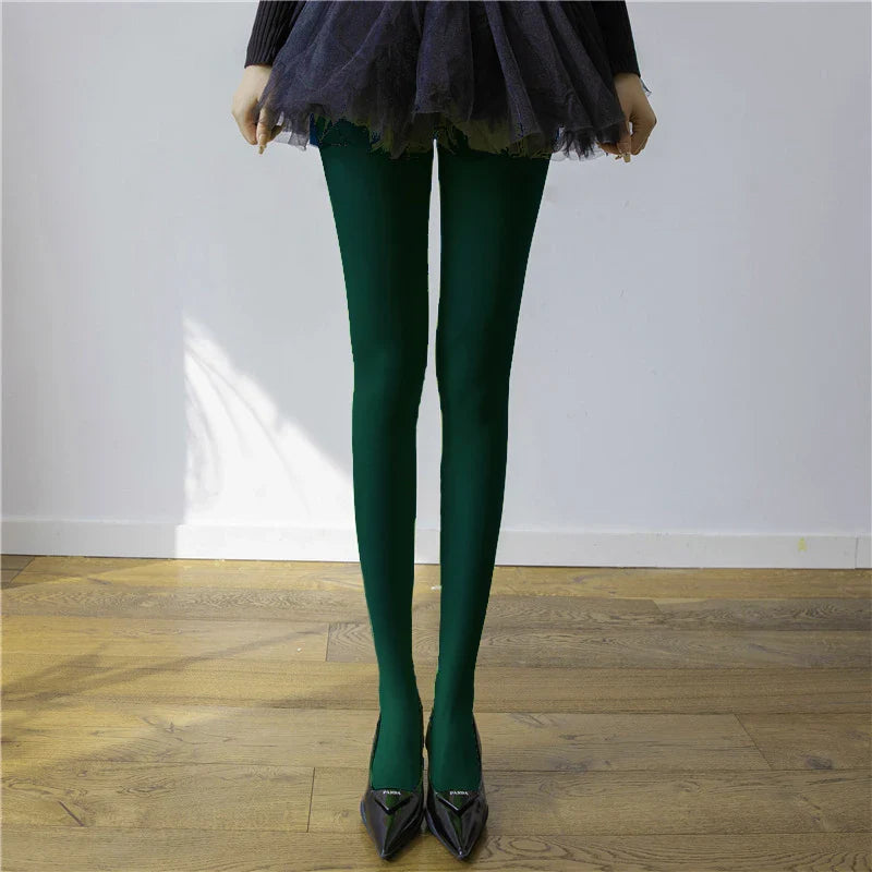 nvxiot - Fall Outfits 2024 New Tights Women Stockings Slim See-Through Lingerie Lace Leggings Winter Women's Pantyhose Red Bodys Sexy Mujer Bottom