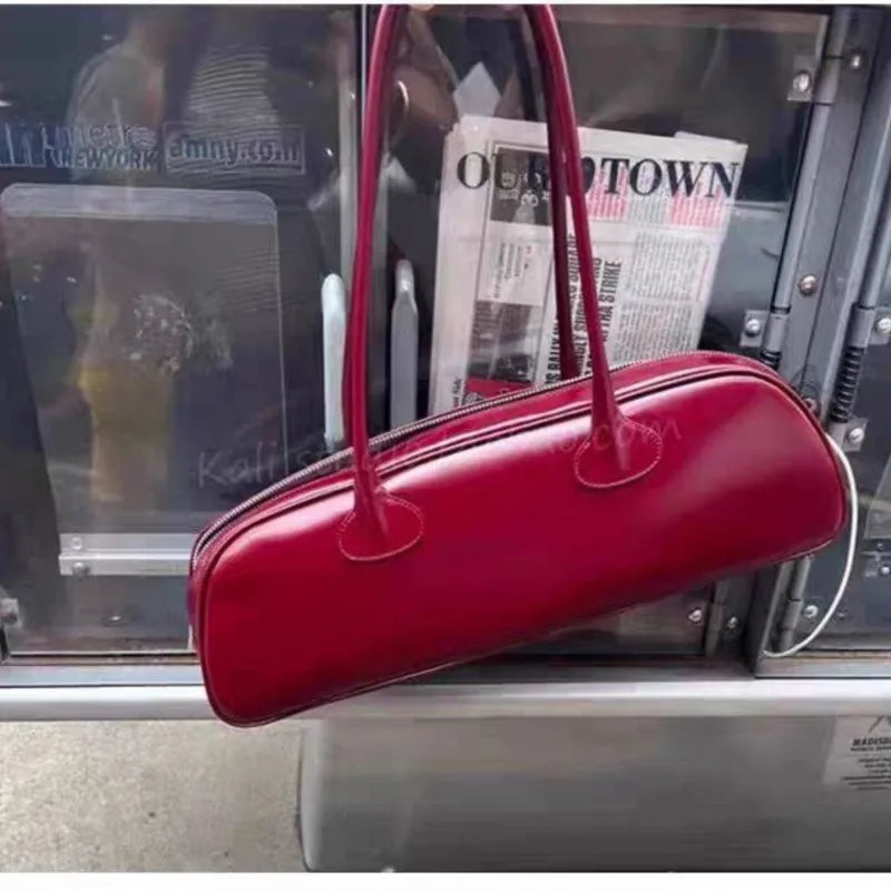 nvxiot - Vintage Y2k Handbag Women 2024 Spring Summer Retro Red Messenger Bag Ladies Fashion Trend Casual Shoulder Bags Bolsos