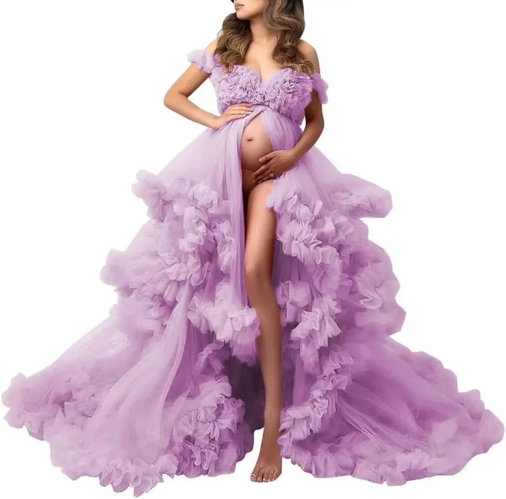 nvxiot - Maternity Dresses Photoshoot Pregnancy vestidos para embarazadas baby shower