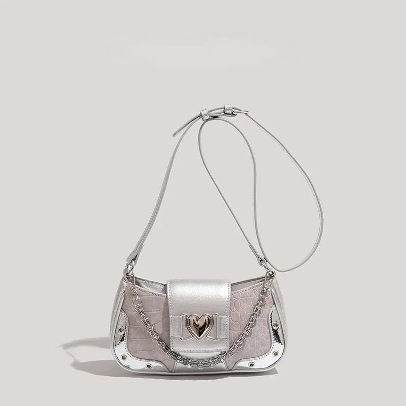 nvxiot - Y2k Casual Shoulder Bag for Women Pu Leather Fashion Designer Handbag Pu Leather Daily Luxury Advanced Ladies Armpit Bag