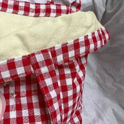 nvxiot - Plaid Red Canvas Shoulder Bag Women Summer Large Capacity Casual Handbags Ladies Vintage Harajuku Cute Tote Bag Y2k