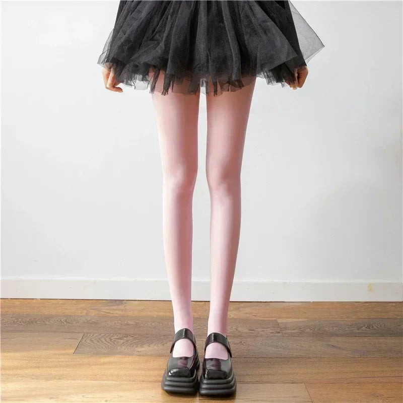 nvxiot - Fall Outfits 2024 Winter Sexy Female Stockings Leggings Skinny Patchwork Casual Solid High Waist Slim Streetwear Women's Pantyhose Lingerie