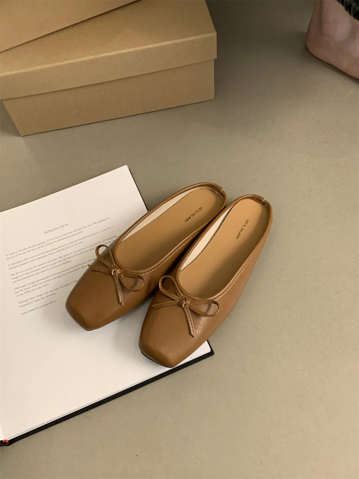 MQTIME - Wearing Slippers Outside 2024 Summer New Fashion Baotou Muller Shoes Casual Single Shoes Flat Heel Half Slippers Women's Shoes