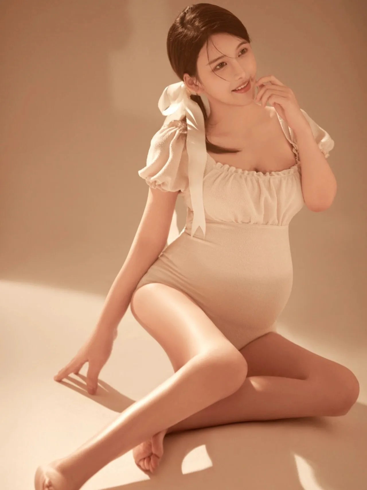 nvxiot - Pregnant Woman Jumpsuit Photography Props Sexy Maternity Tight Photography Dress Pregnancy Photography Bodysuits Clothes