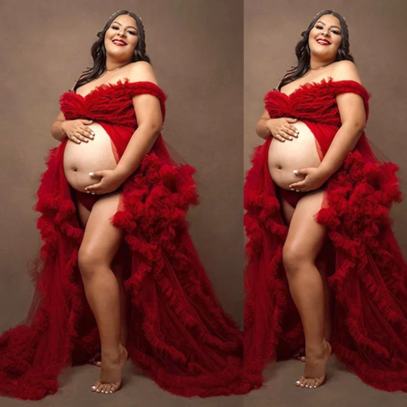 nvxiot - Maternity Dresses Photoshoot Pregnancy vestidos para embarazadas baby shower