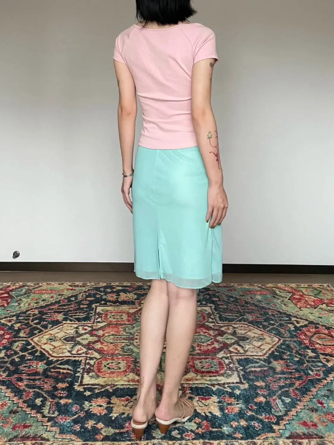 MQTIME - Two Piece Set,women suit crop top and skirt suits,flower print v-neck t-shirt fairycore 00s aesthetic skirts set y2k cute tshirt